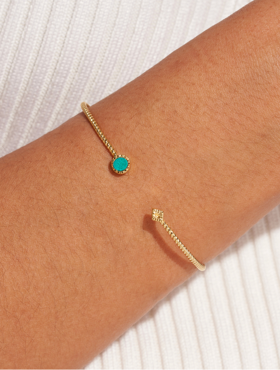 Livy Bangle - Turquoise - alternate view