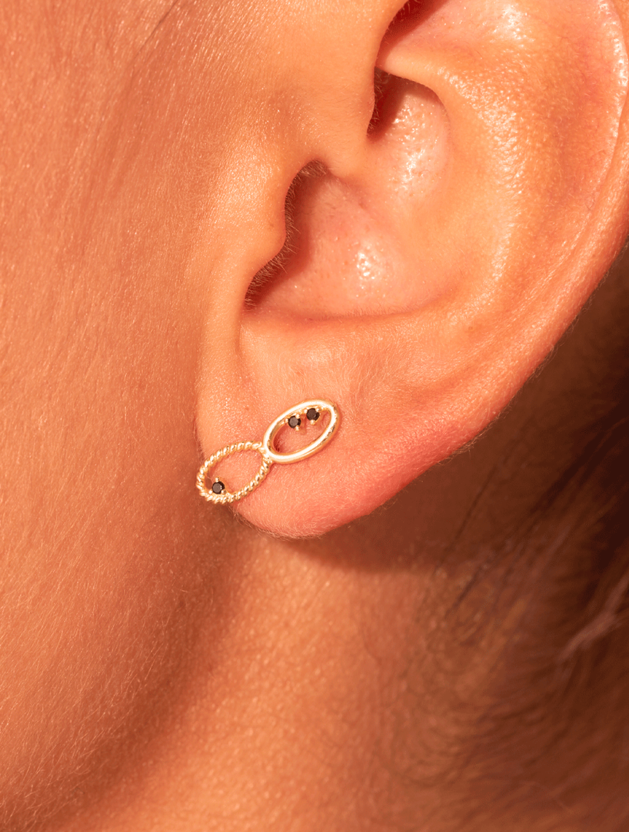 Puces Koyah - Zircons Black - alternate view