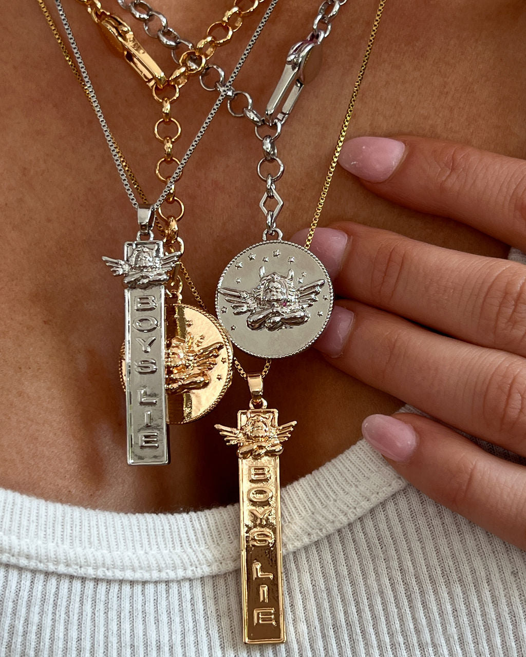Julie Charm Necklace — detail view 3