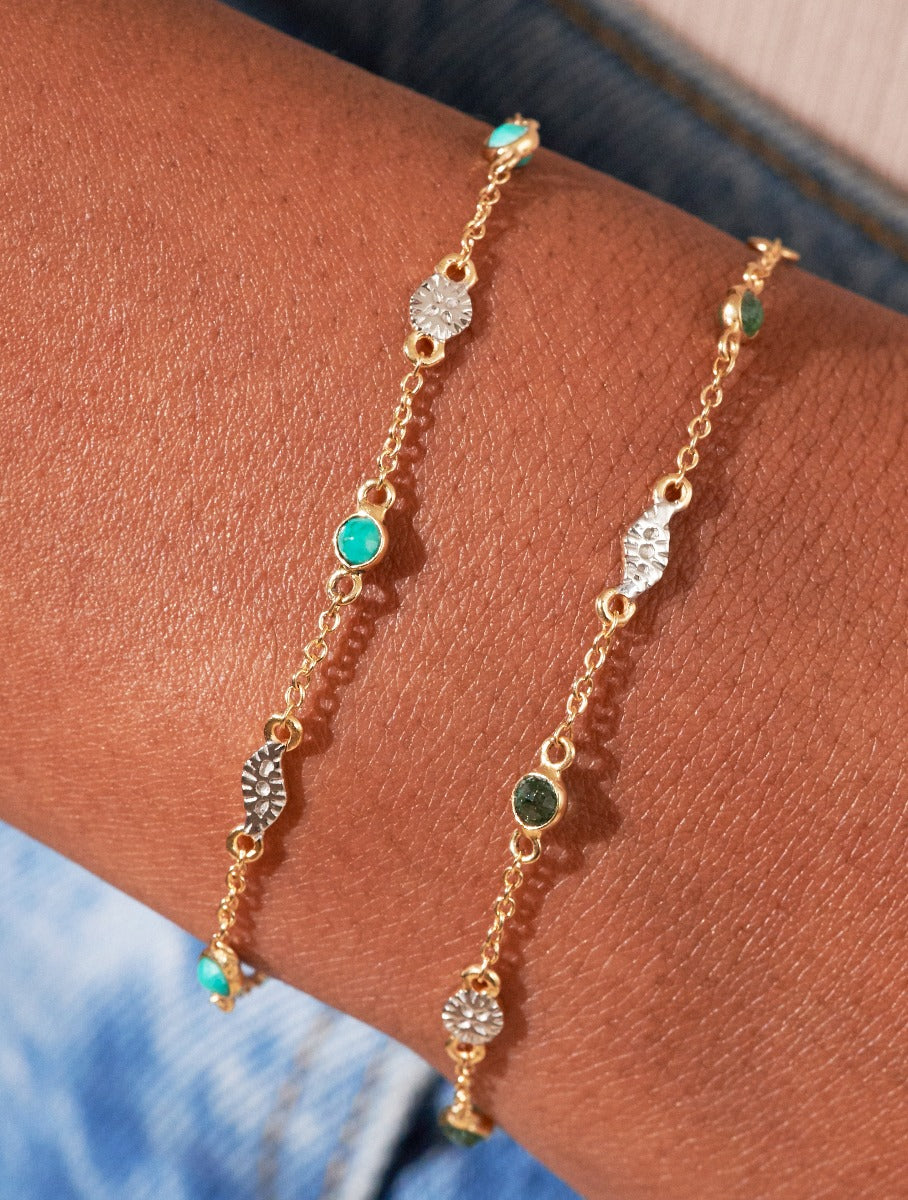 Sitara Bracelet - Turquoise - alternate view
