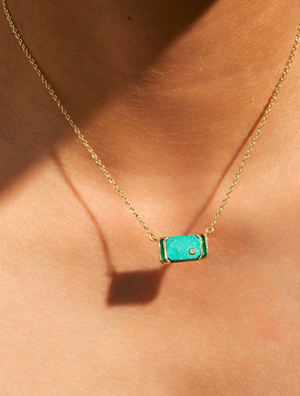Berry Necklace - Turquoise - alternate view