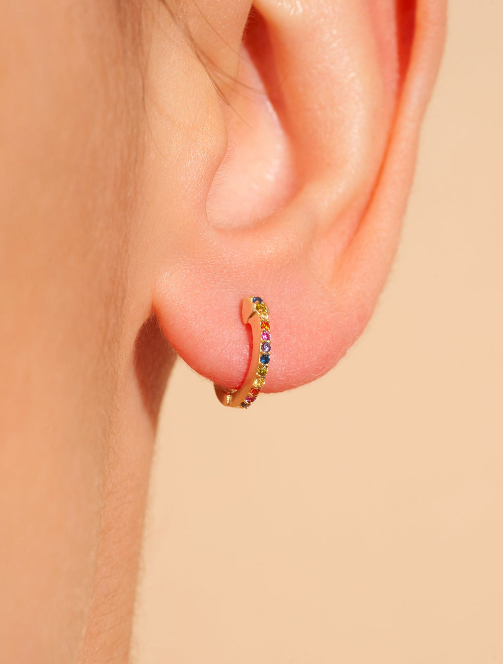 Rheya Hoop Earrings - Multicoloured - alternate view