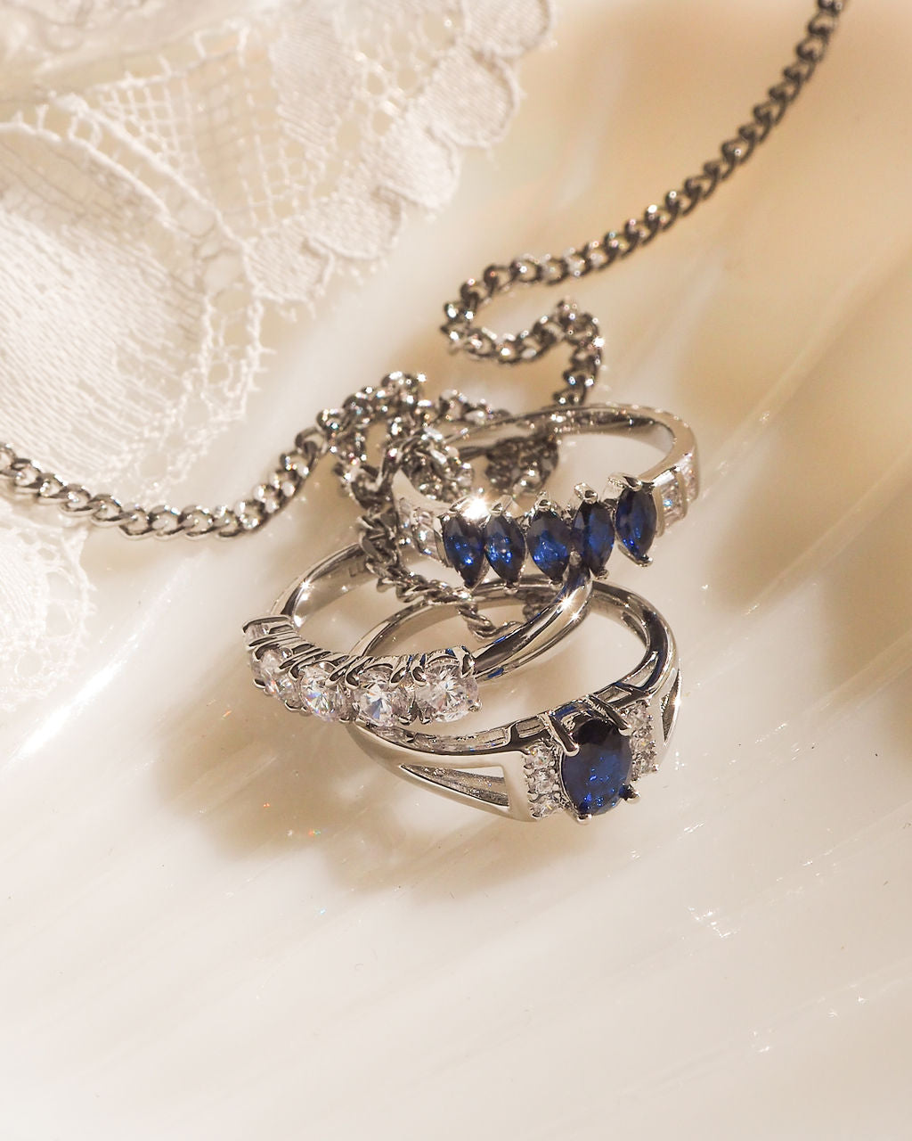 Marry Me Charm Necklace - Silver — alternate view