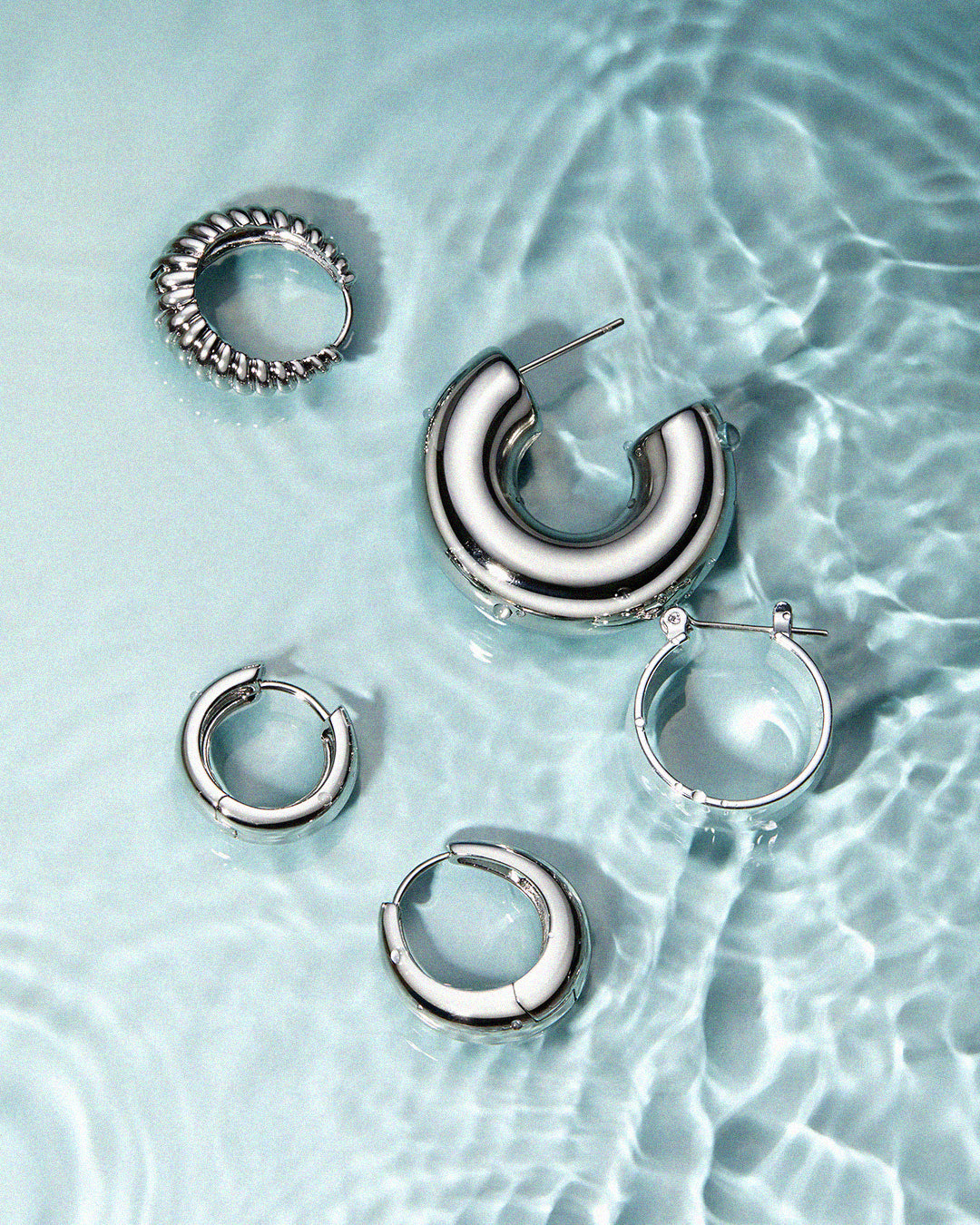 Noemi Hoops - Silver — alternate angle