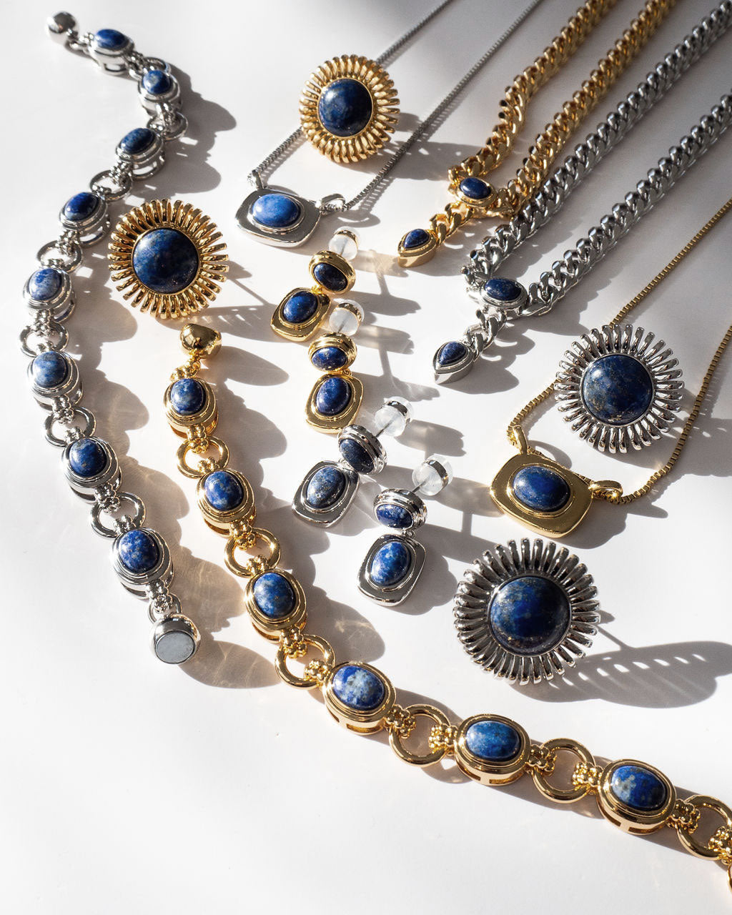 Lapis Double Studs - Earrings — alternate view 2