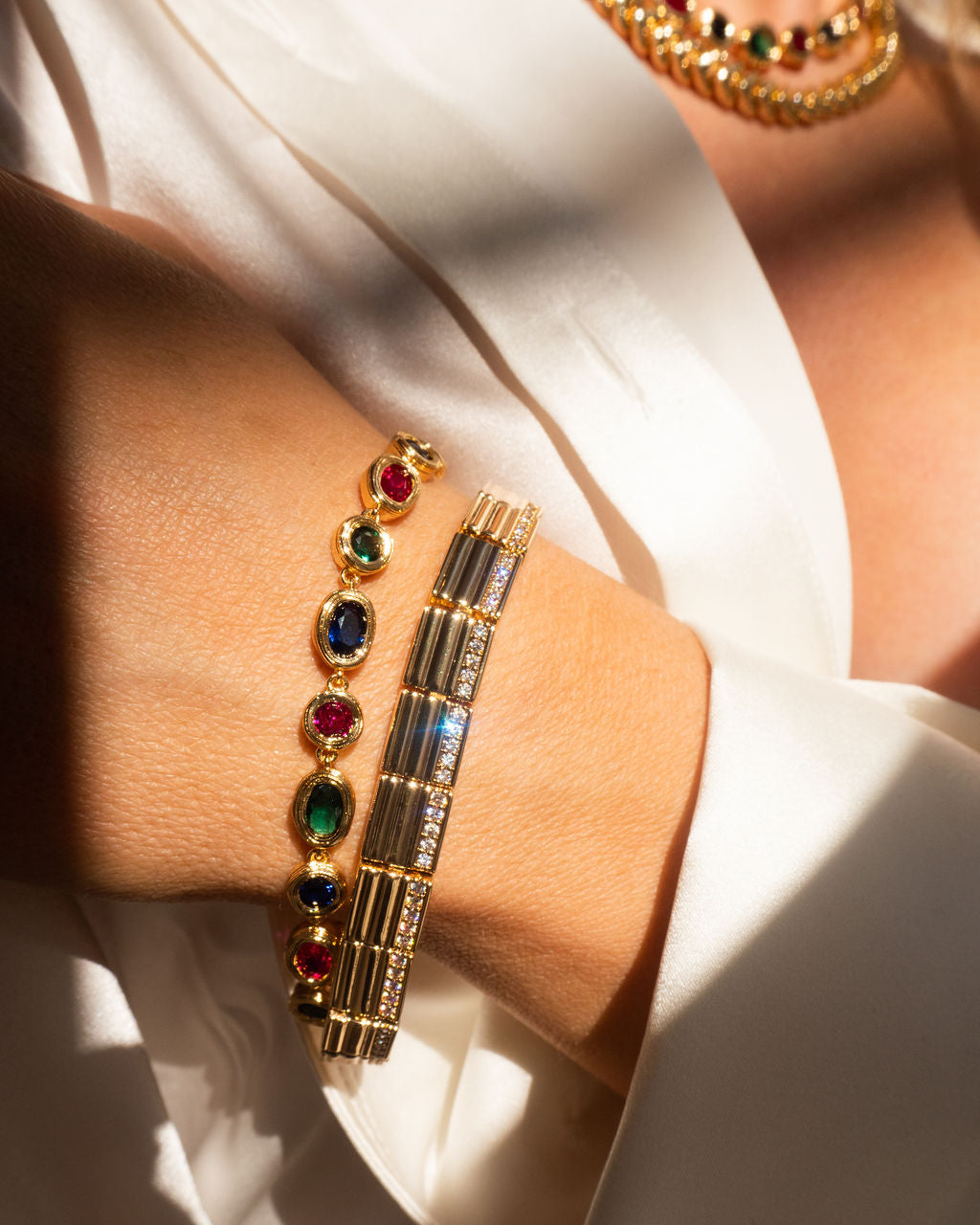 Cruz Link Bracelet — detail view