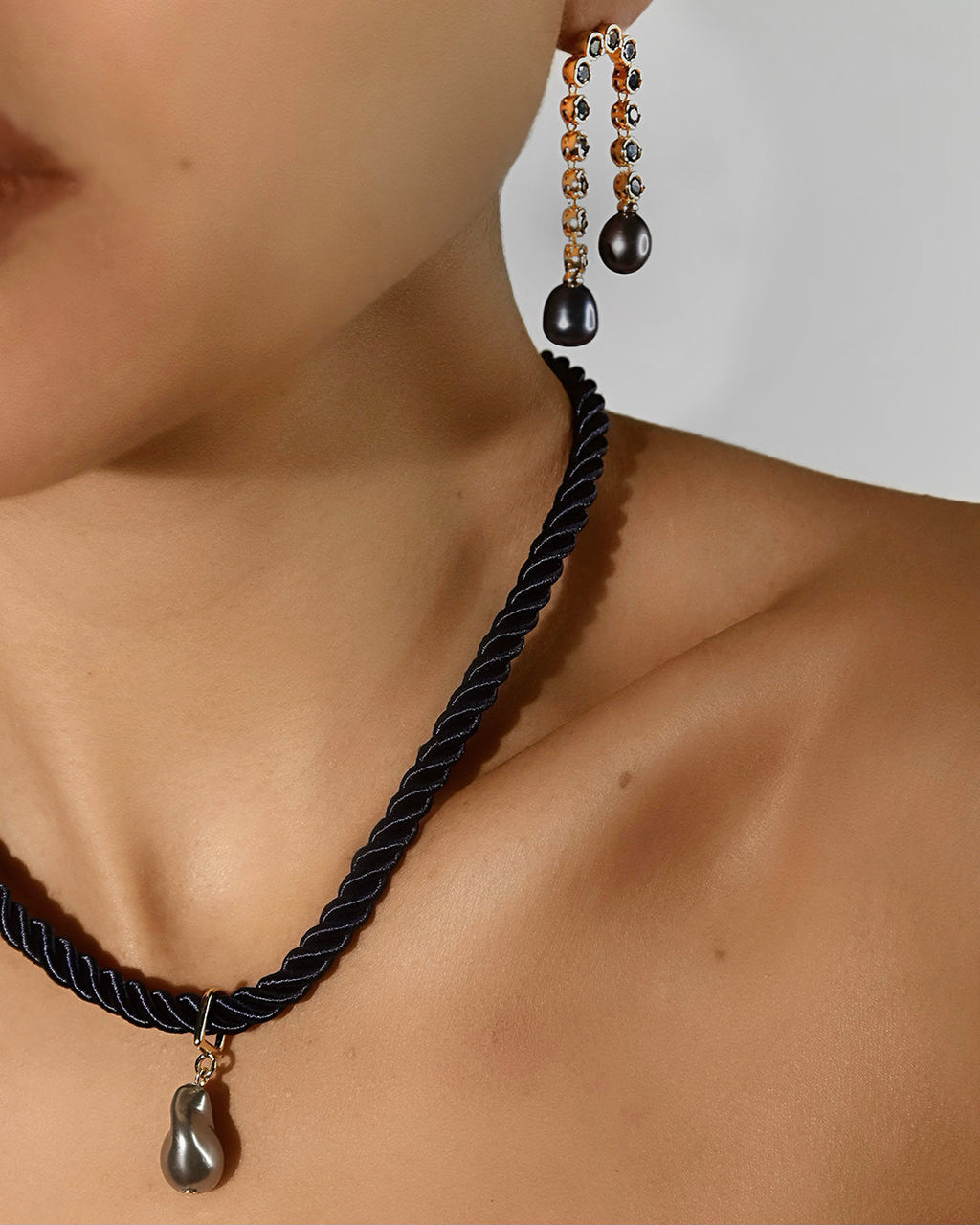Pearl Rope Necklace — alternate angle