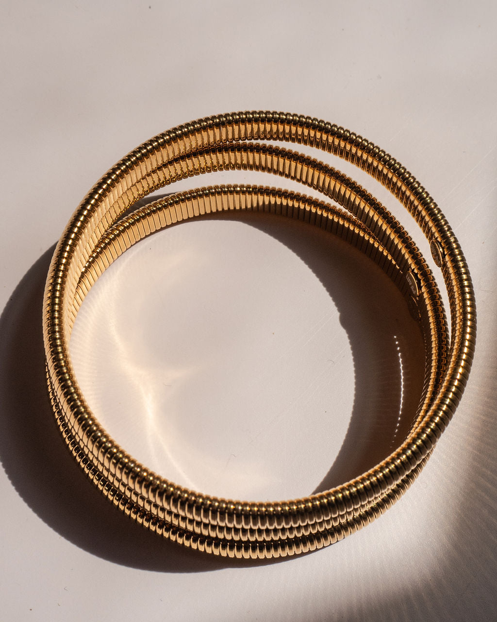 Mini Flex Snake Chain Bracelet- Set of 3 (7mm wide) - Gold (Ships Mid October) — alternate view 2