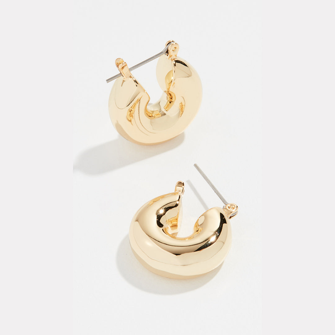 Mini Donut Hoops - Gold — alternate angle