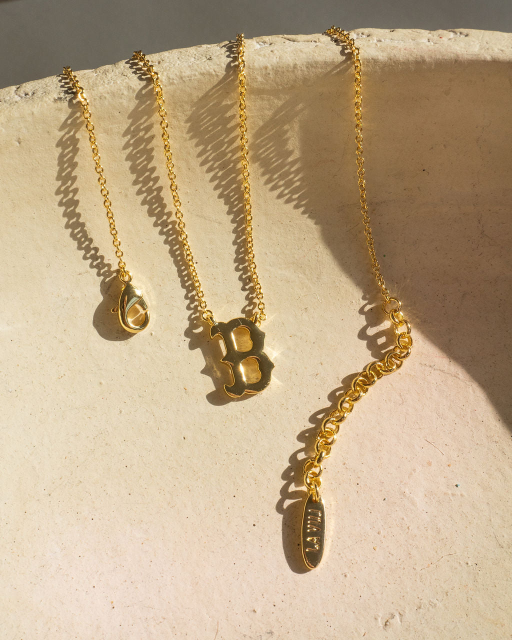 MLB Logo Charm Necklace — another angle