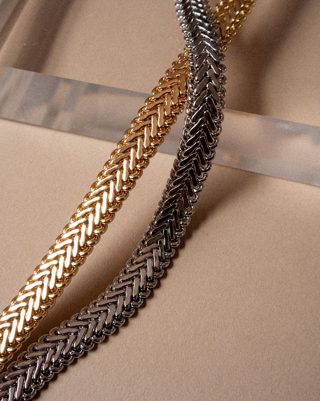 Domenico Chain Necklace - Silver — detail view