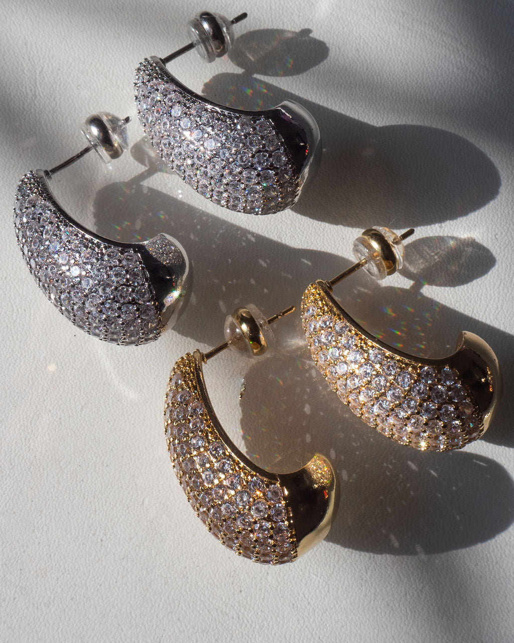 Pavé Gia Earrings — alternate angle