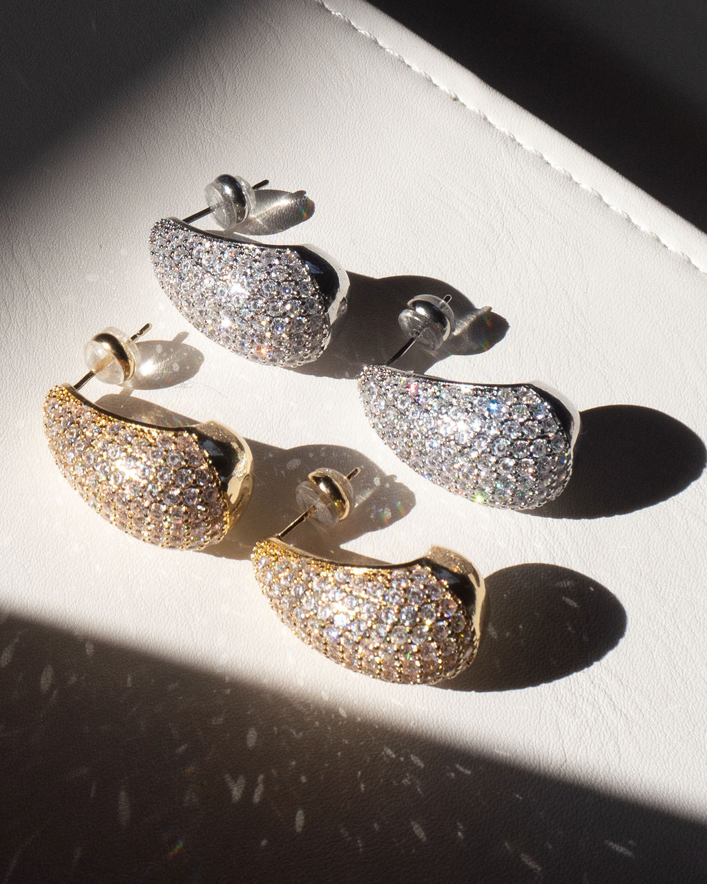 Pavé Gia Earrings — alternate view 2