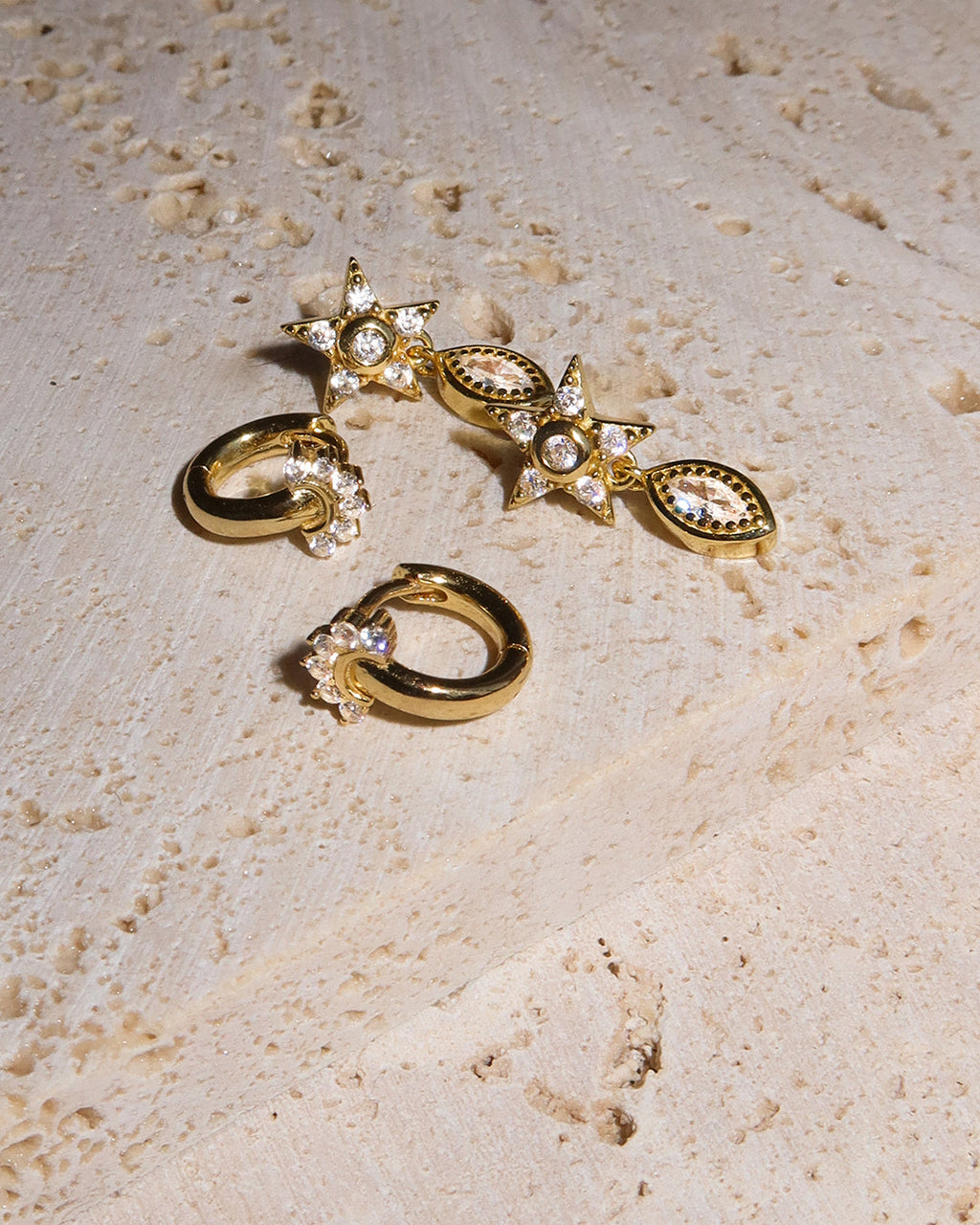 Flare Huggies - Earrings — alternate view 2