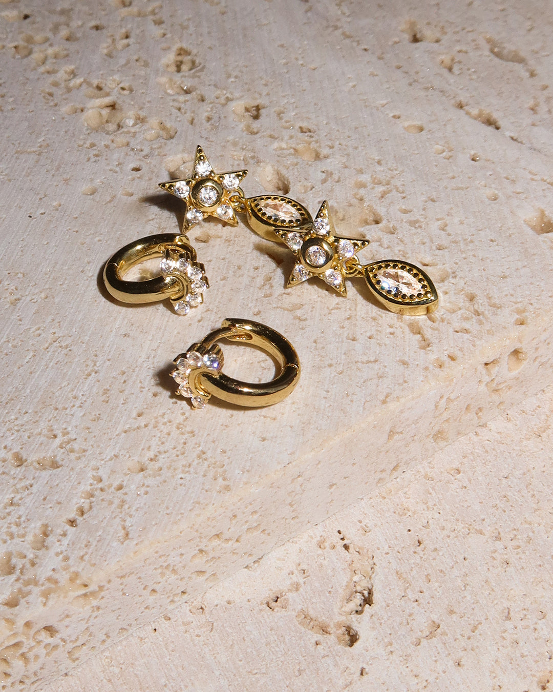 Flare Huggies - Earrings — alternate view 2