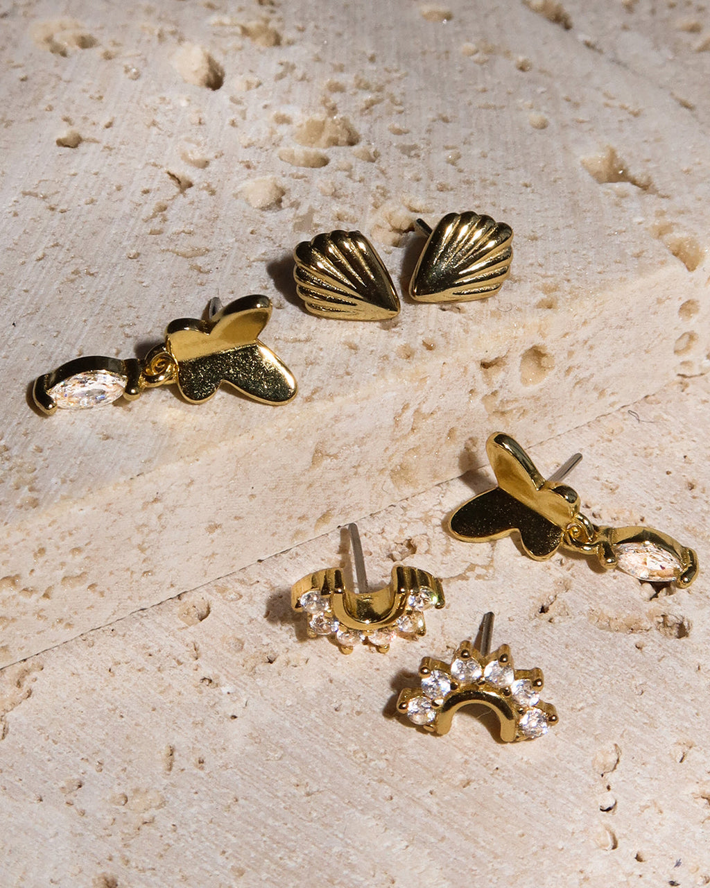 Sea Shell Studs - Earrings — detail view