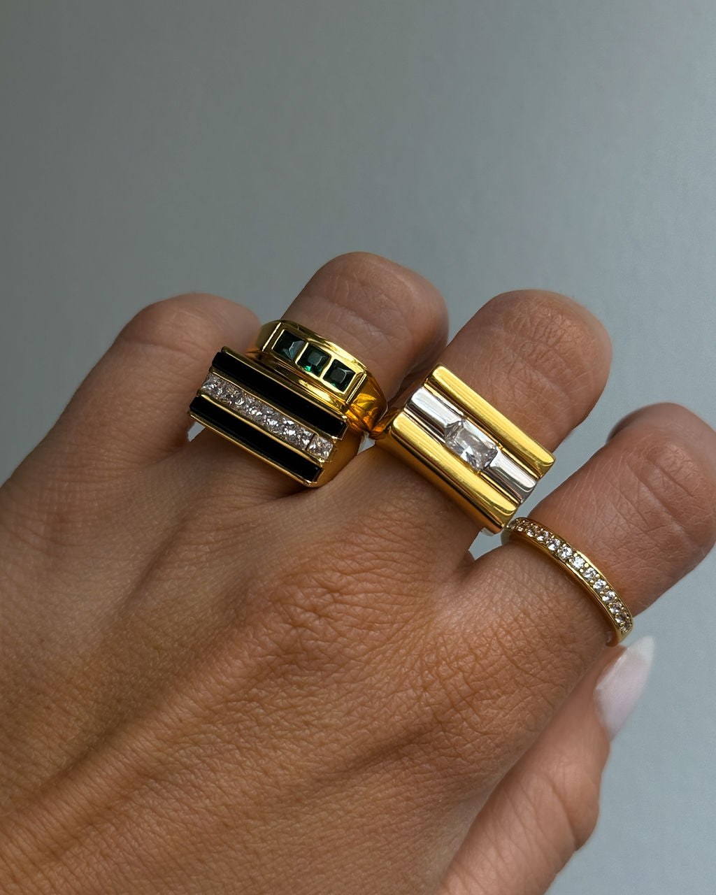 Panini Ring- Onyx — alternate view 2
