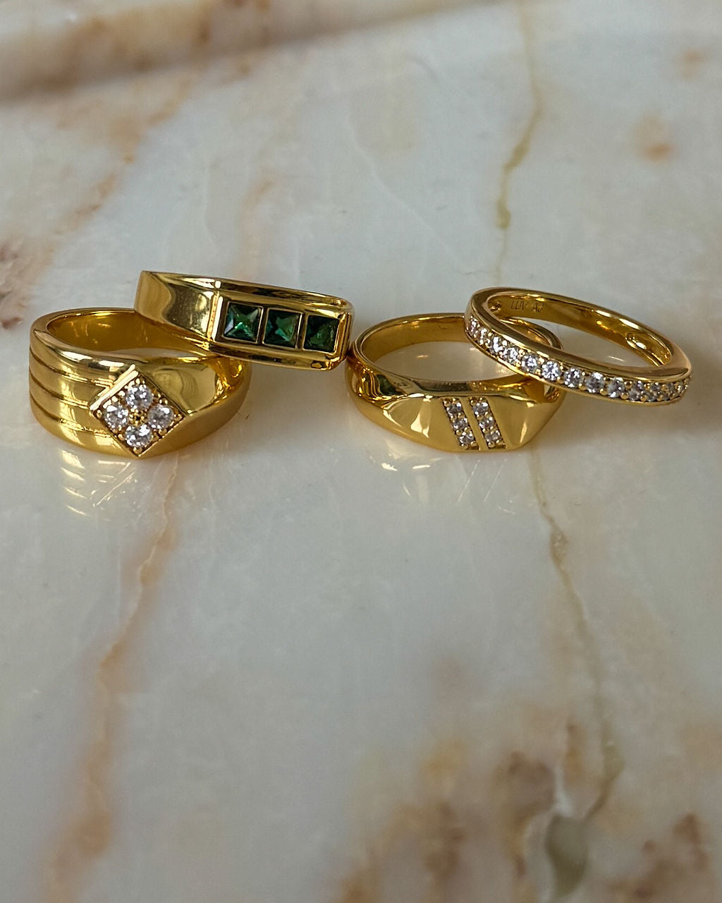 Stepdad Emerald Ring — alternate angle