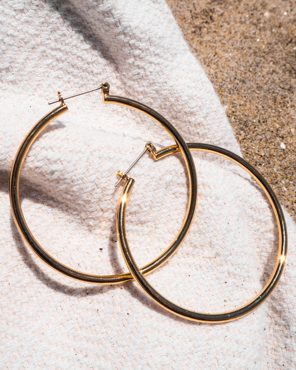 Bondi Tube Hoops | Sivan Ayla x Luv Aj in Gold — alternate view 2