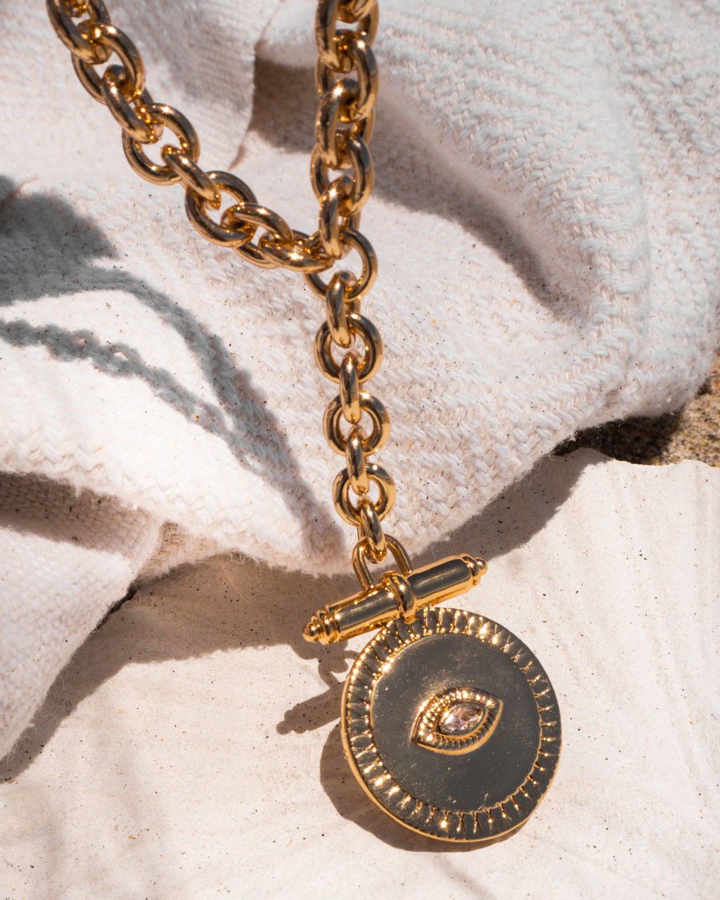 Copacabana Pendant Necklace | Sivan Ayla x Luv Aj in Gold — alternate view