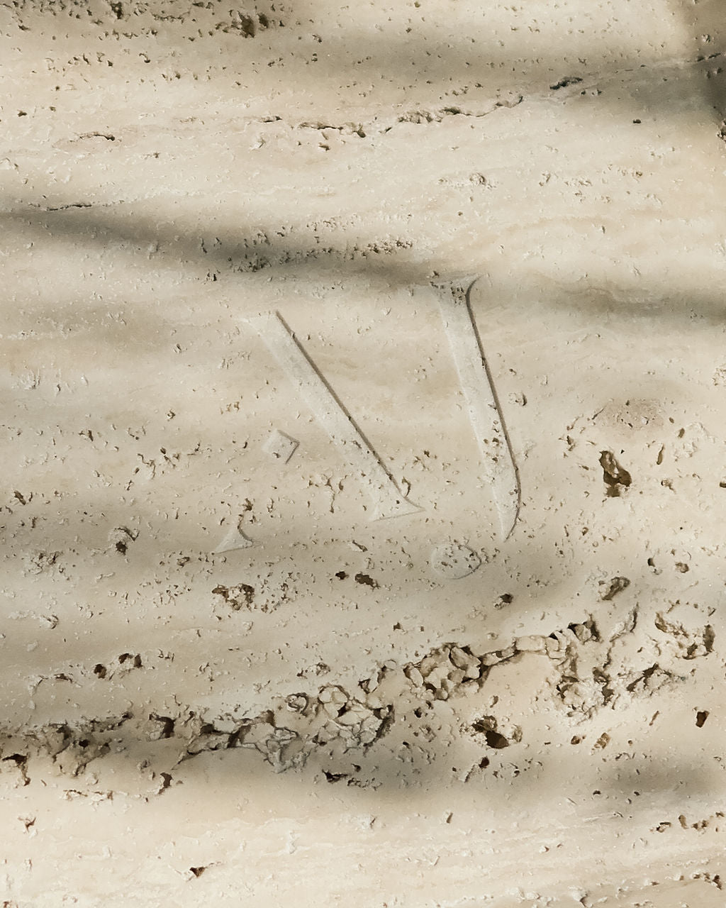 The Luv Aj Travertine Tray — alternate angle